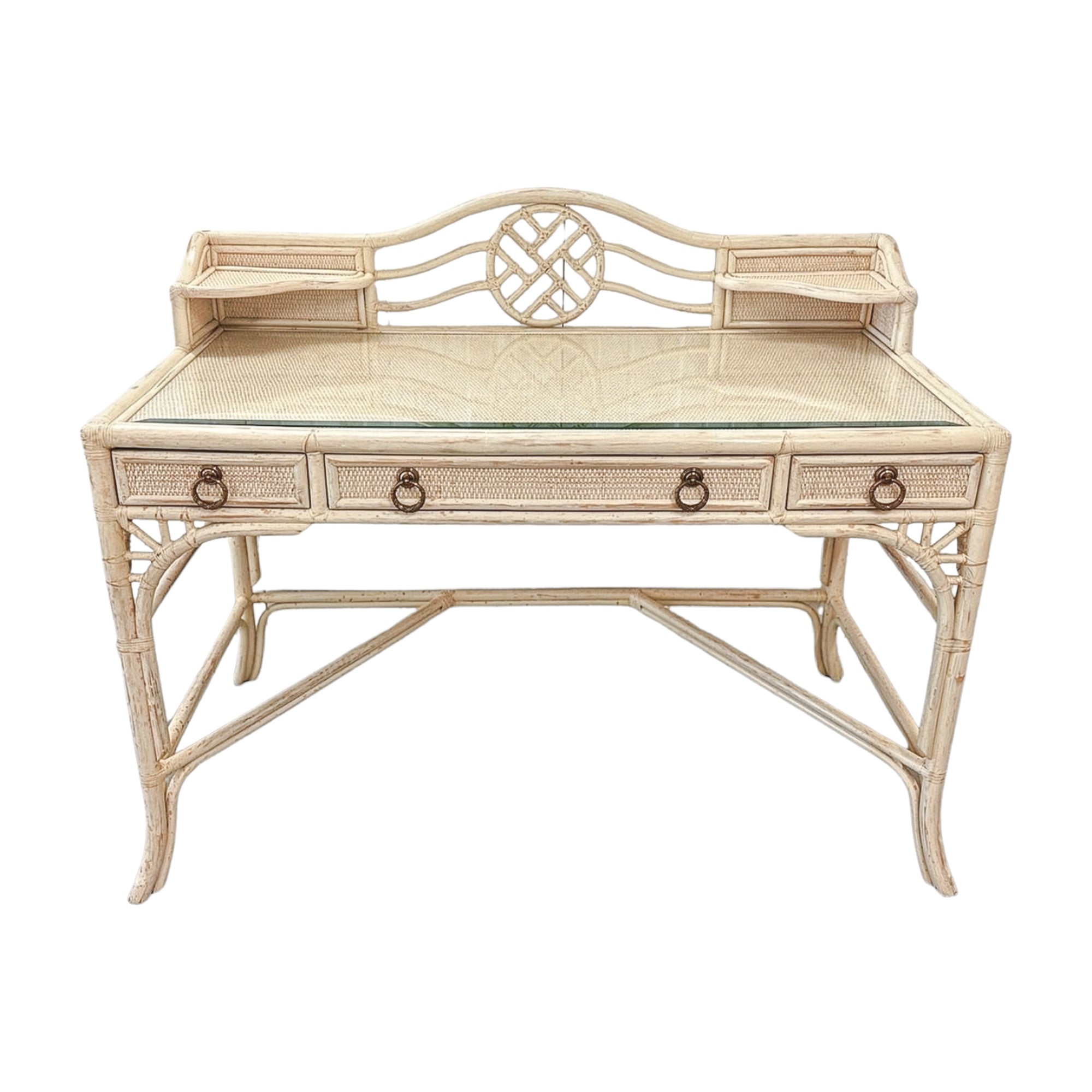 Vintage Hekman Cream Desk