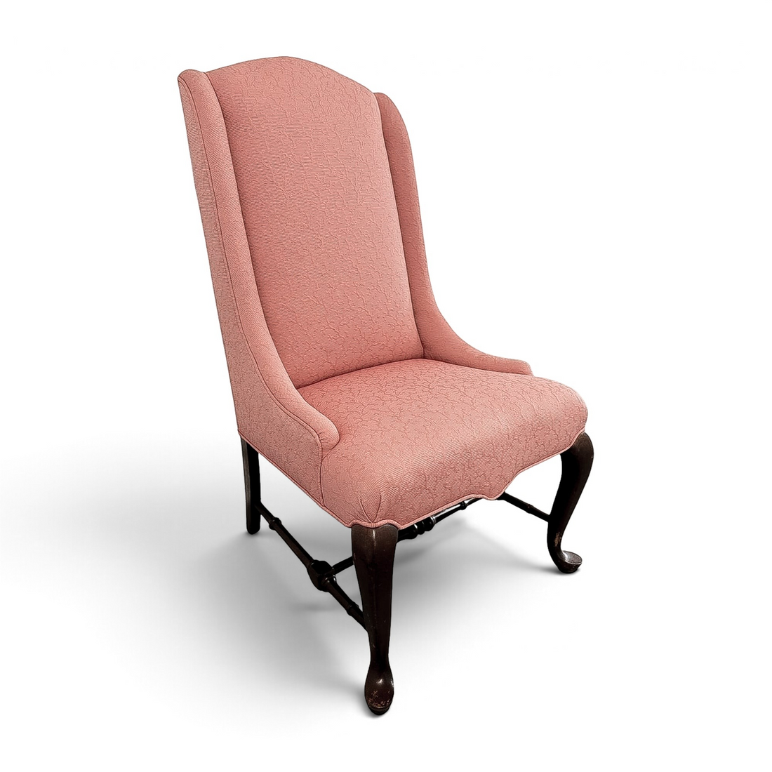 Vintage Coral Jacquard Chair