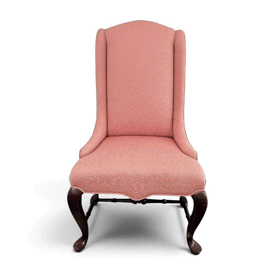 Vintage Coral Jacquard Chair
