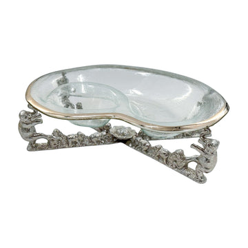 Vintage Annieglass + Arthur Court Dish Combo