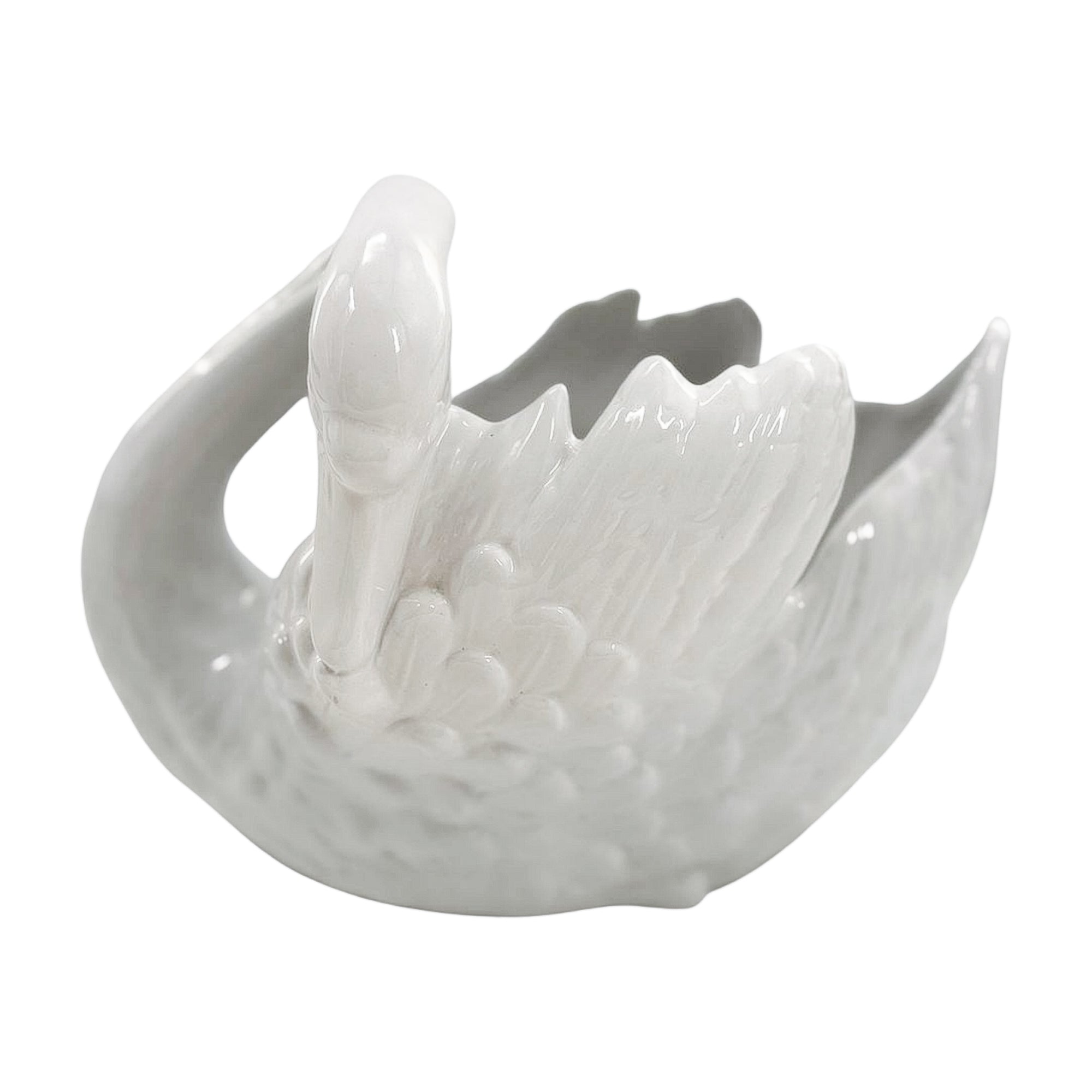 Vintage Ceramic Swan Planter