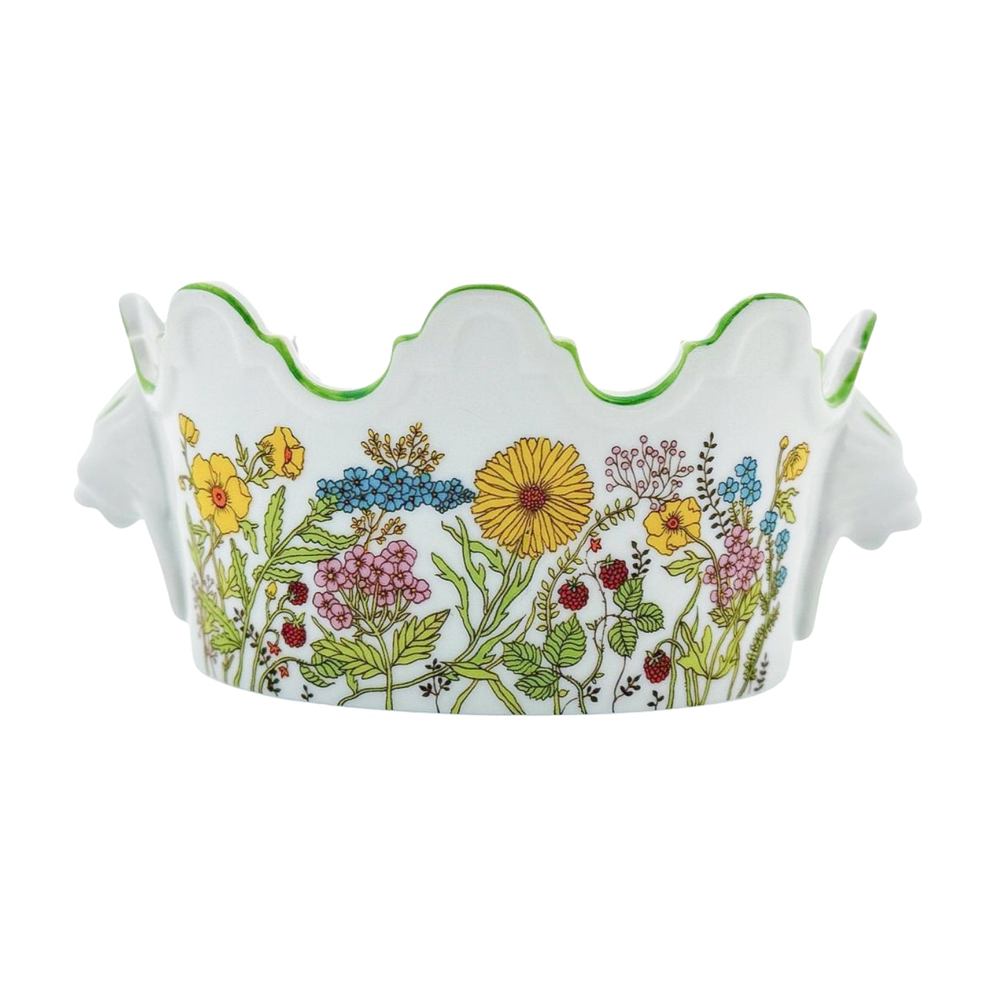 Andrea by Sadek Figural Planter | Floral Motif with Animal Heads