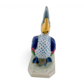 Herend Blue Fishnet Large Pelican Figurine, Style 5073 | Retired