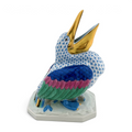 Herend Blue Fishnet Large Pelican Figurine, Style 5073 | Retired