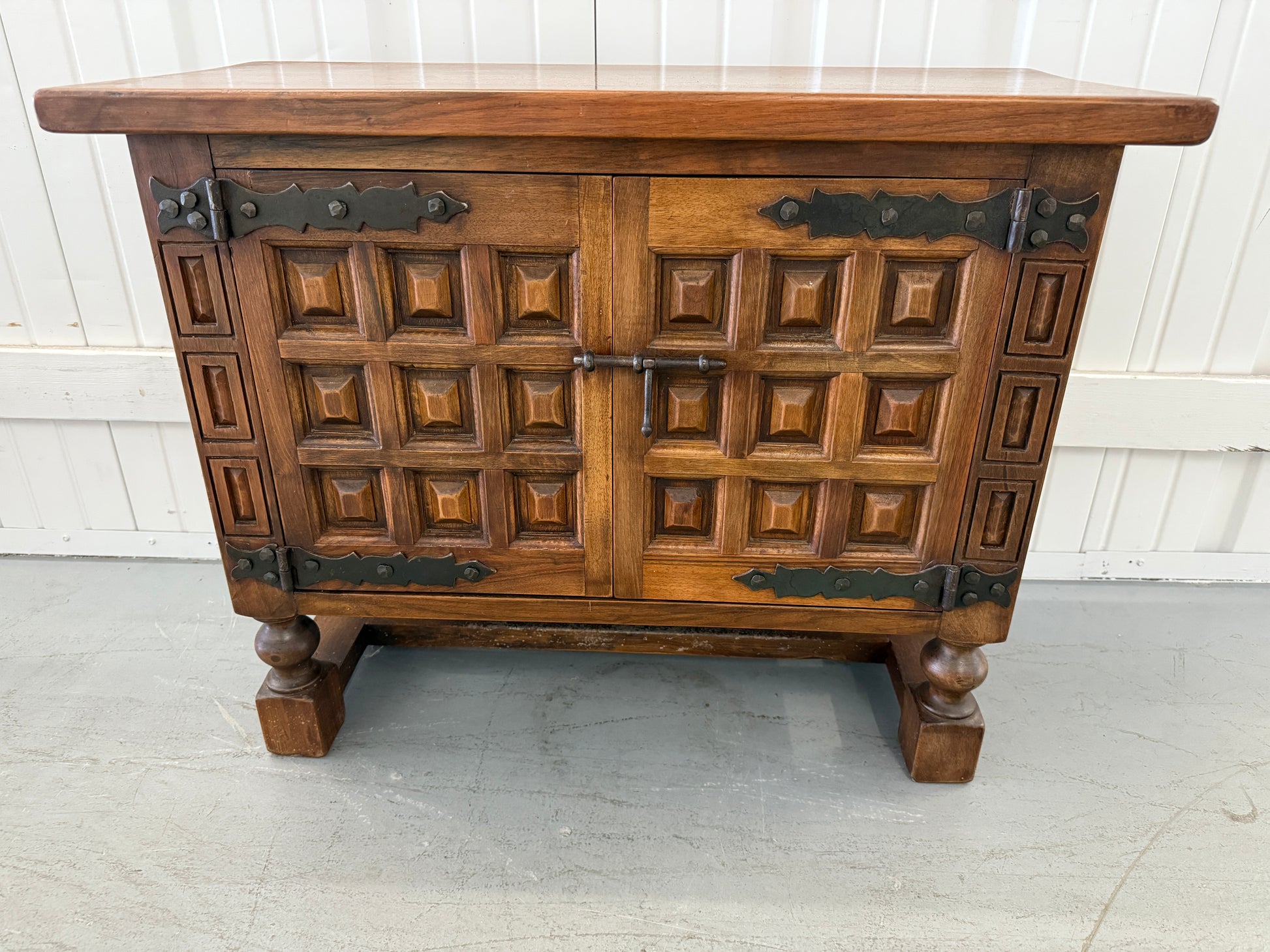 Renaissance Revival Walnut Sideboard Cabinet, 19th Century