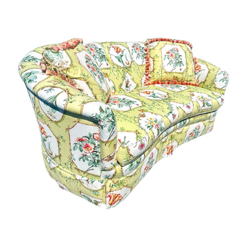 Vintage Loveseats in Schumacher's 'Greenbrier Botanical'
