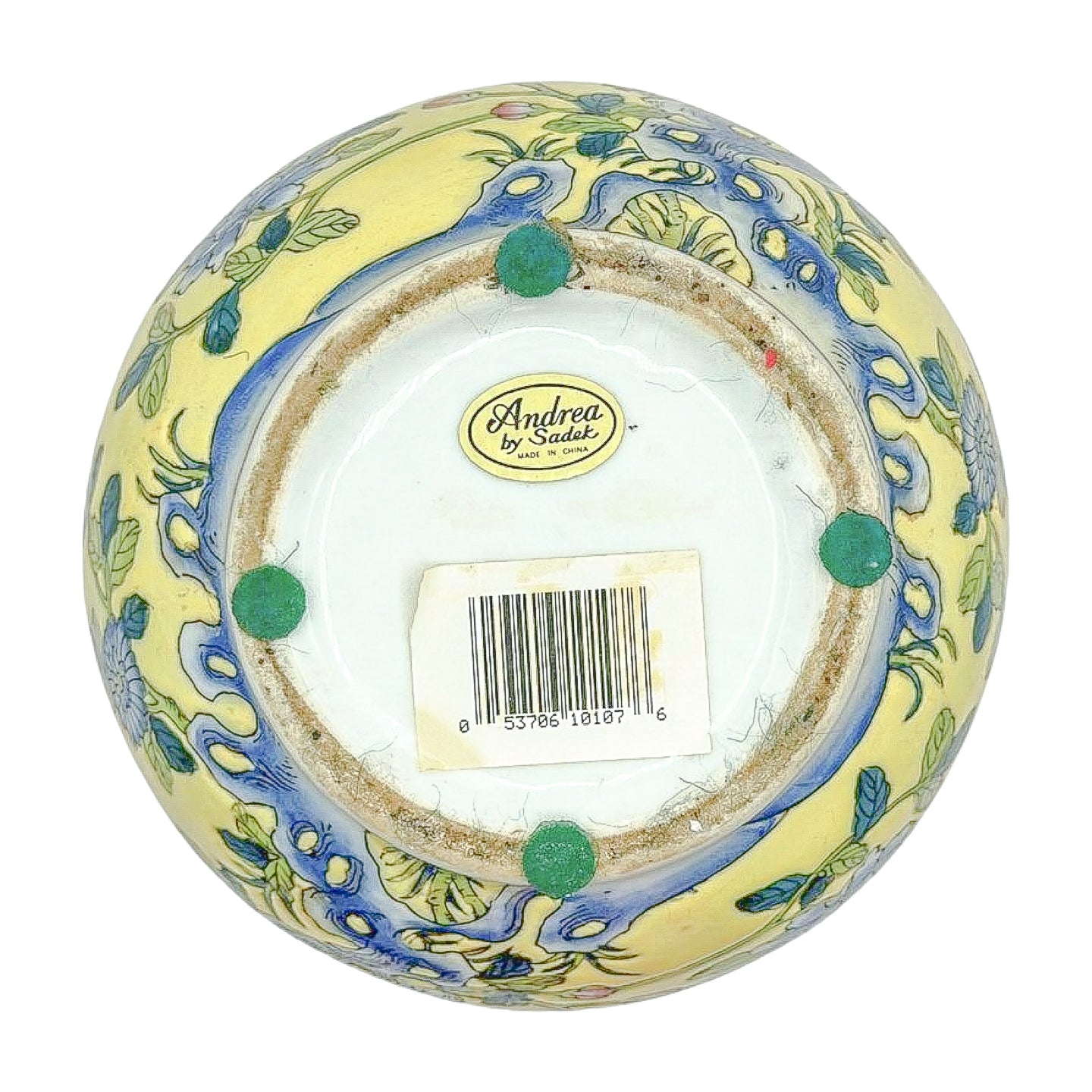 Andrea by Sadek Chinoiserie Vase | Floral & Bird Motif with Sculptural Handles