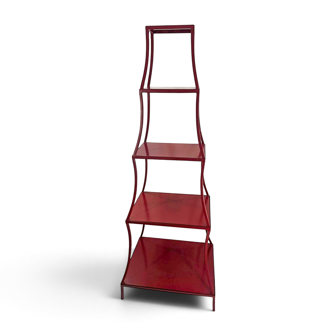 Vintage Red Pagoda Shelf