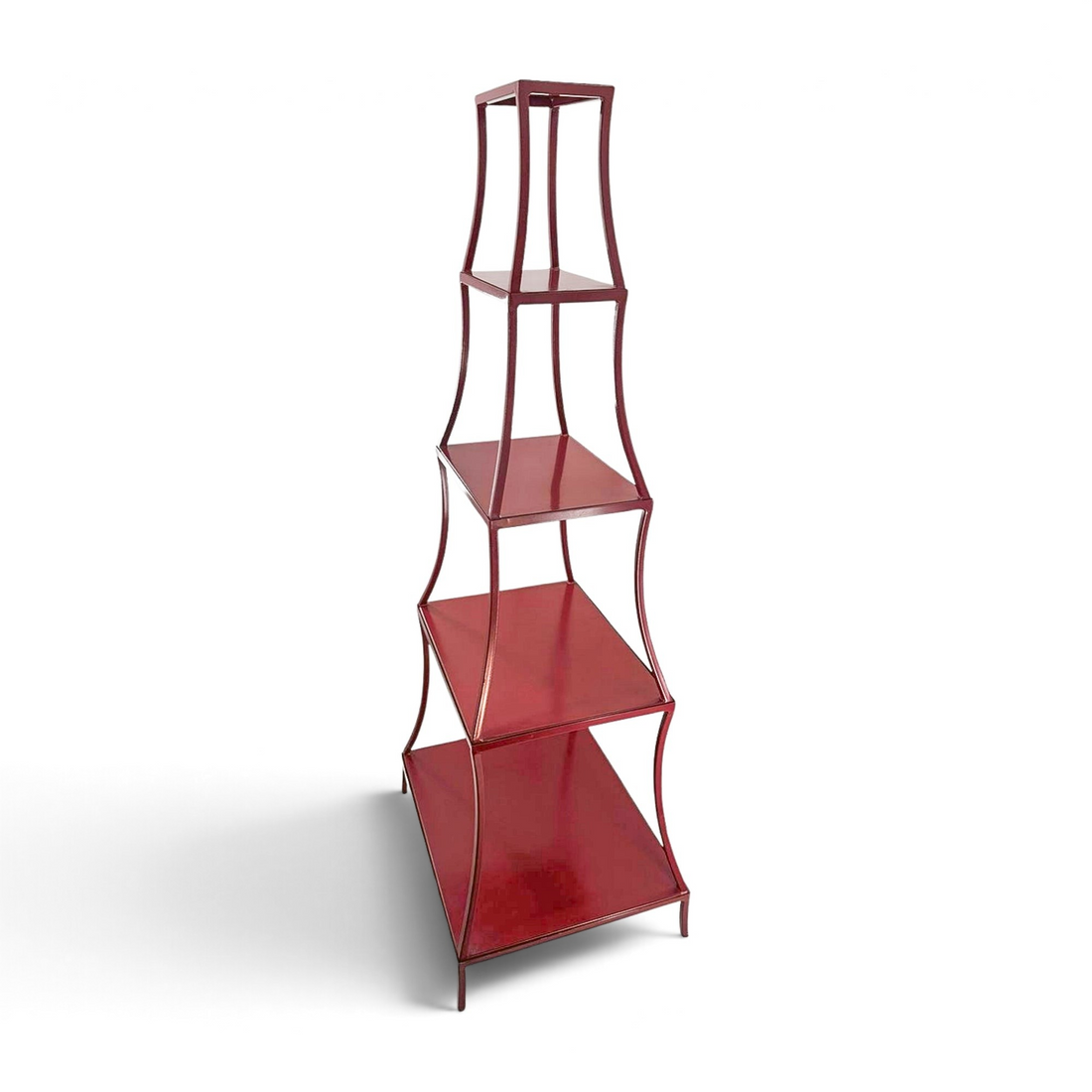 Vintage Red Pagoda Shelf