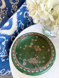 Green Cloisonné Bowl with Blossom Branch