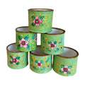 Green Cloisonné Napkin Rings (Set of 6)
