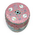 Vintage Famille Rose Garden Stools