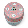 Vintage Famille Rose Garden Stools