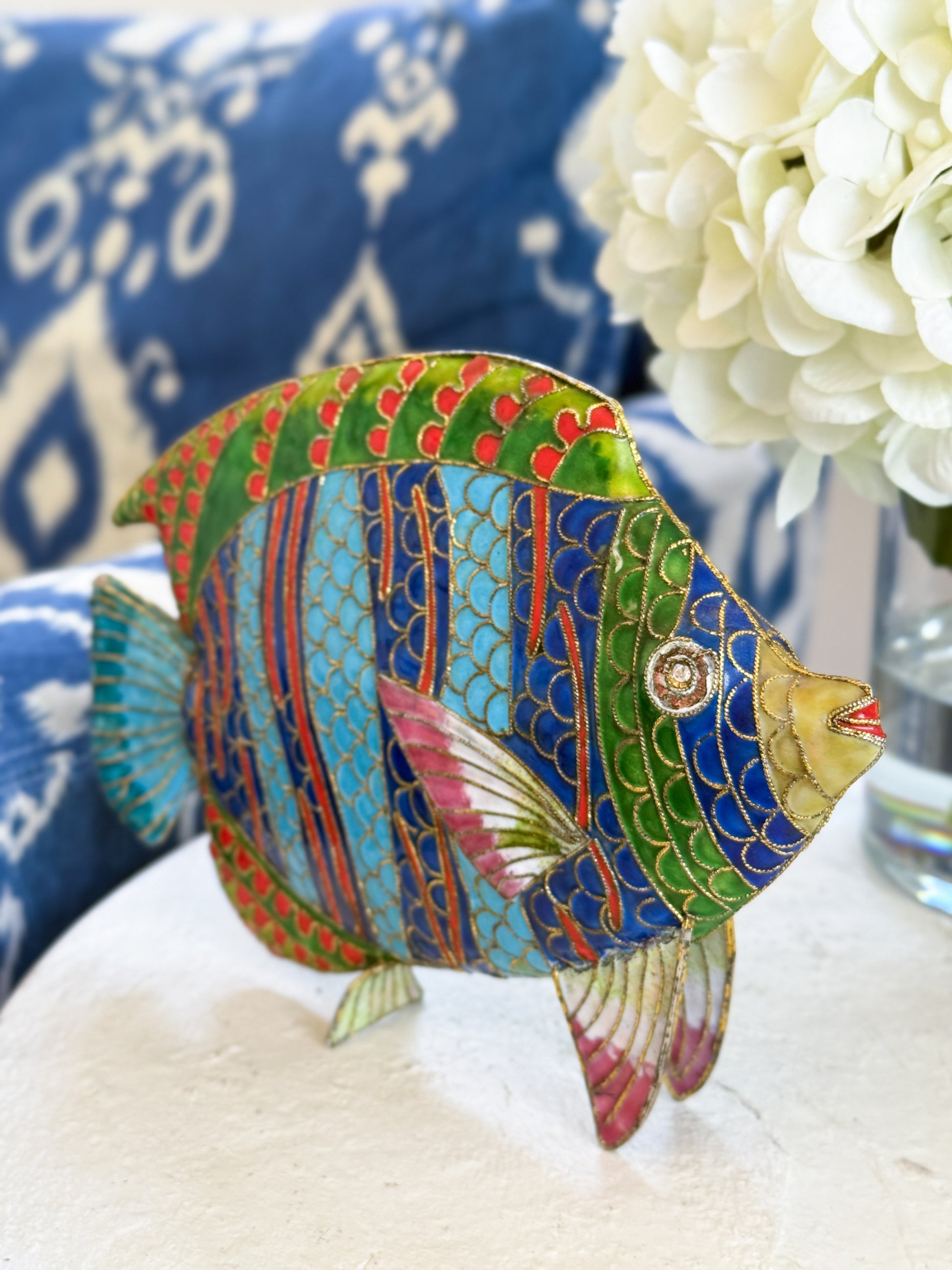 Vintage Cloisonné Angelfish