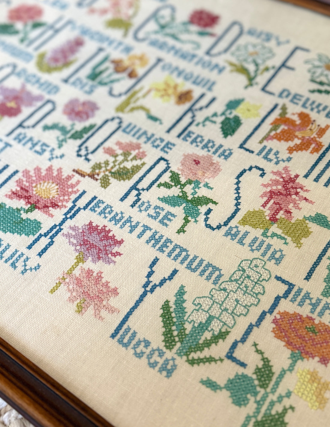 Floral Alphabet- Reserved for Jessica