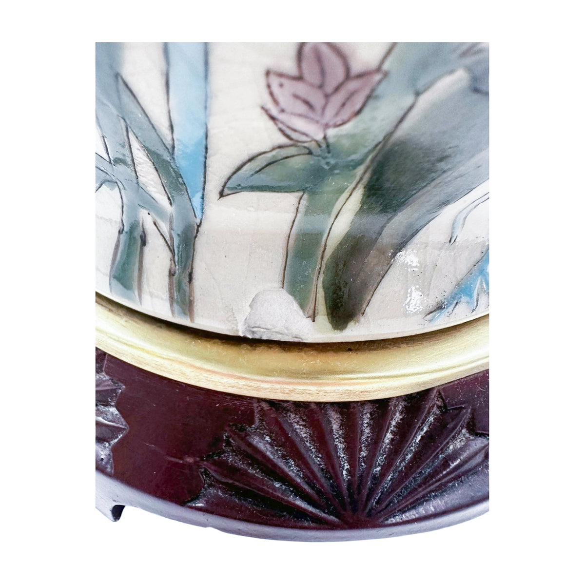 Vintage Wildflower Table Lamp