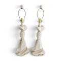 Vintage Draped Plaster Lamps