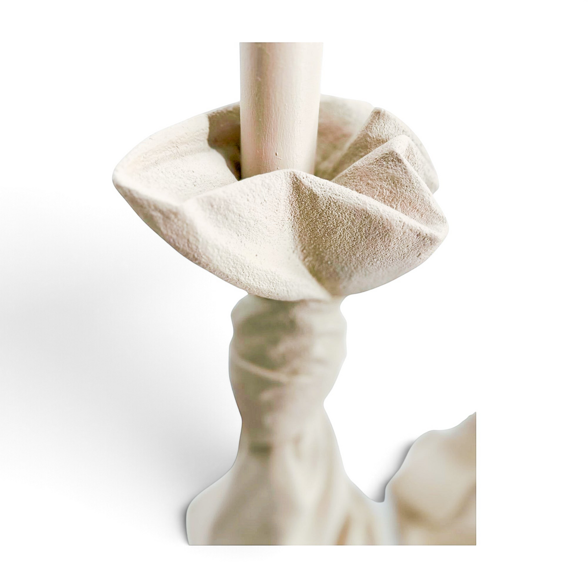 Vintage Draped Plaster Lamps