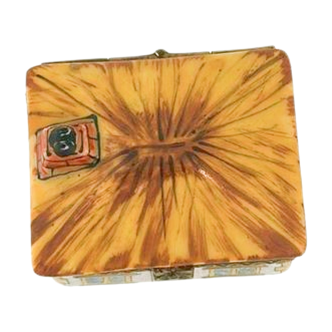 Limoges Hand-Painted Cottage Trinket Box | Peint Main France