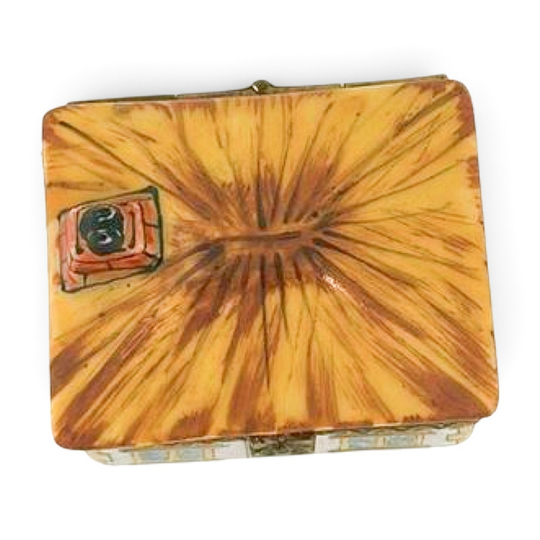 Limoges Hand-Painted Cottage Trinket Box | Peint Main France