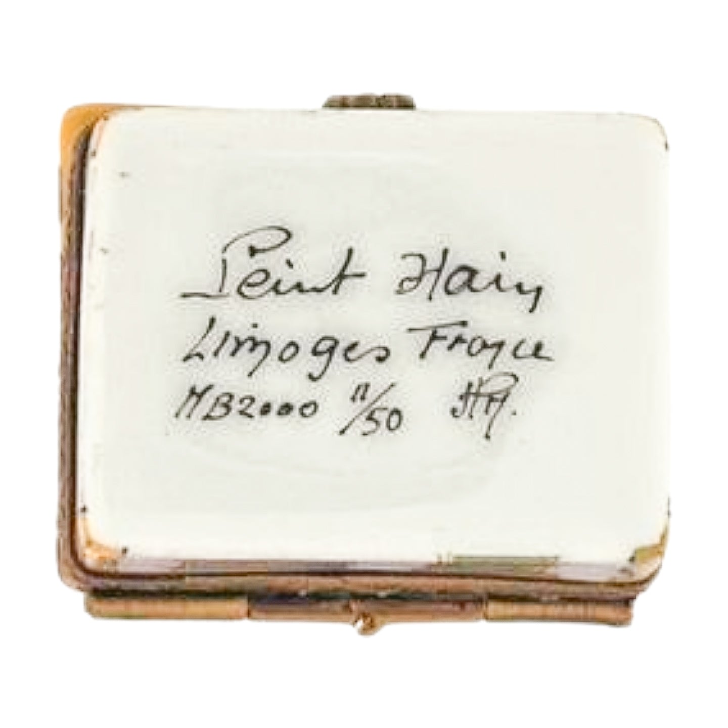 Limoges Hand-Painted Cottage Trinket Box | Peint Main France