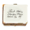 Limoges Hand-Painted Cottage Trinket Box | Peint Main France