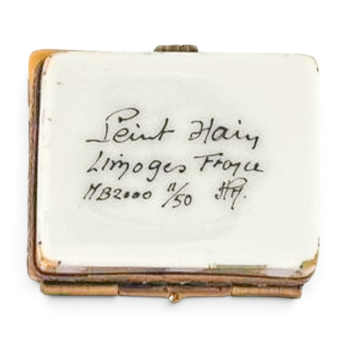 Limoges Hand-Painted Cottage Trinket Box | Peint Main France