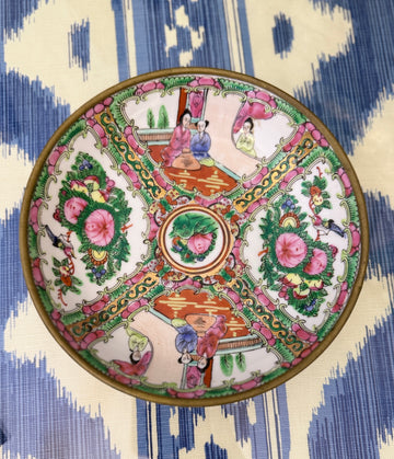 Reserved: Brass Encased Rose Medallion Catchall