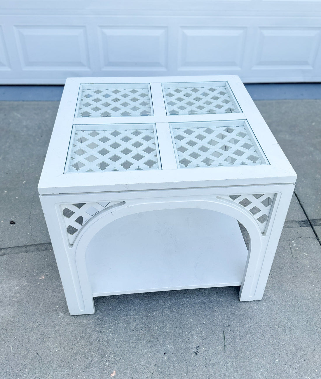 Vintage Fretwork Side Table