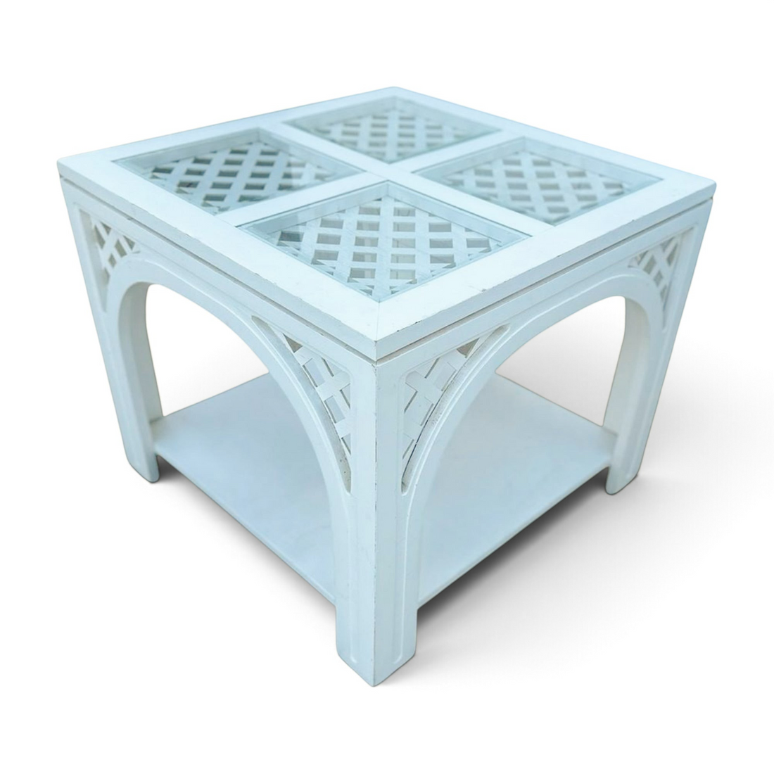 Vintage Fretwork Side Table