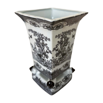 De Chang Tao Ci Black & White Orchid Vase