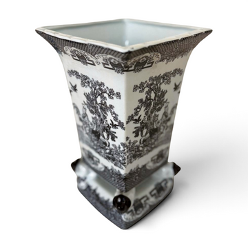 De Chang Tao Ci Black & White Orchid Vase