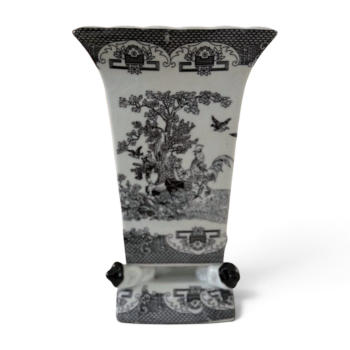 De Chang Tao Ci Black & White Orchid Vase