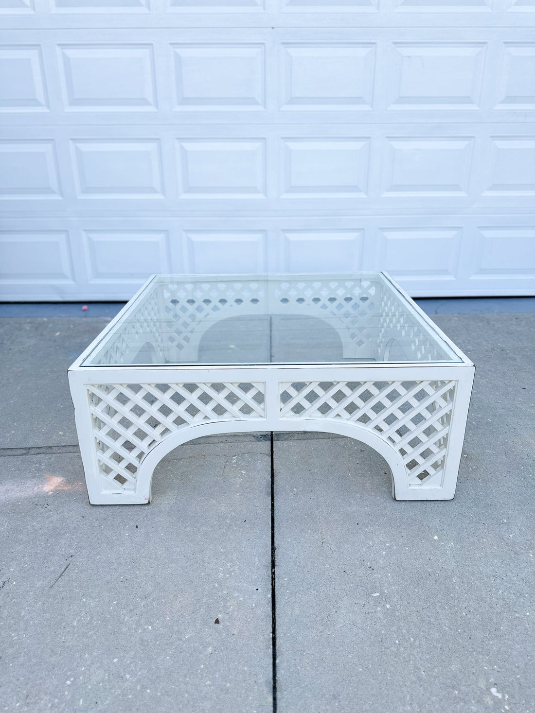 Vintage Fretwork Coffee Table