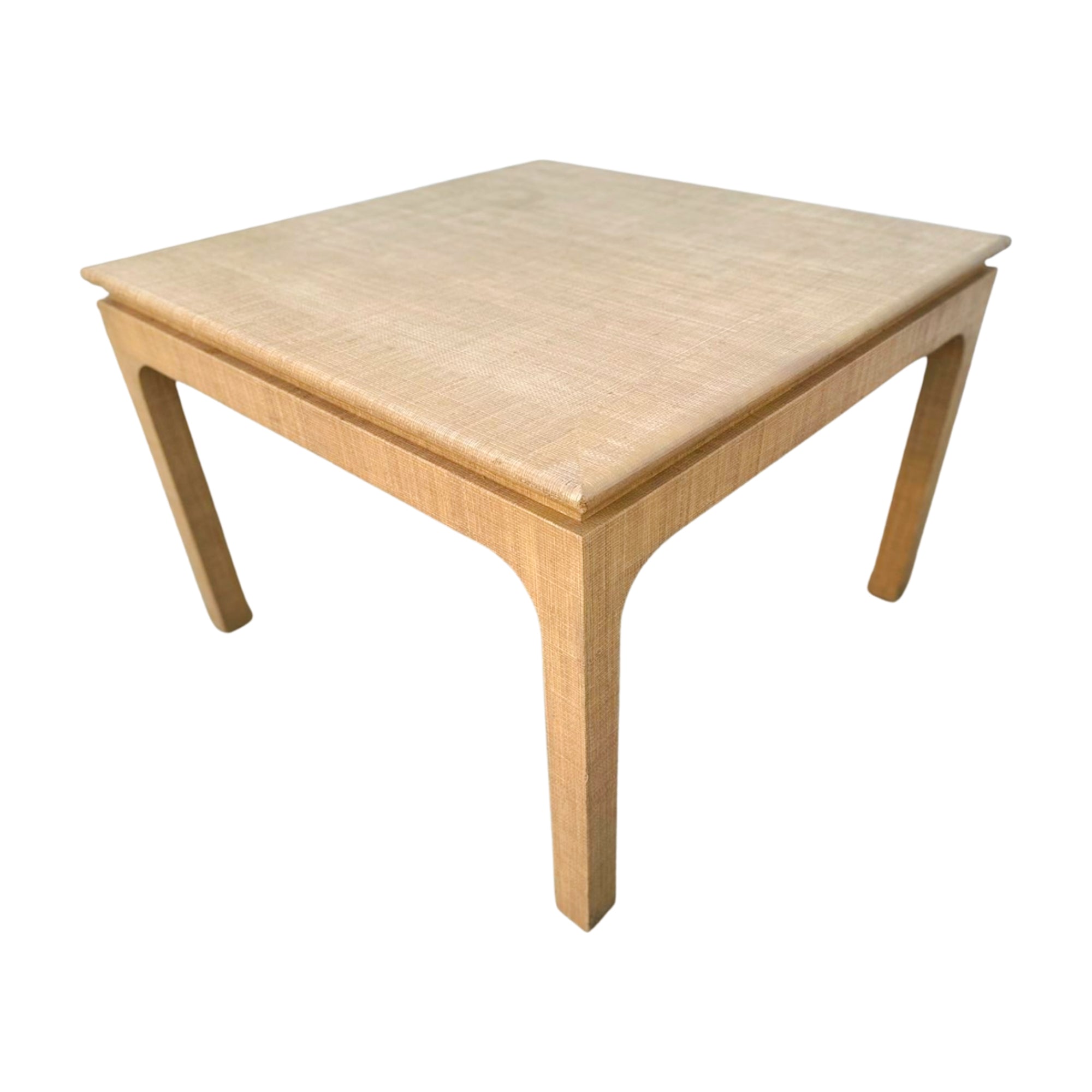 Vintage Raffia Table by Van Horn