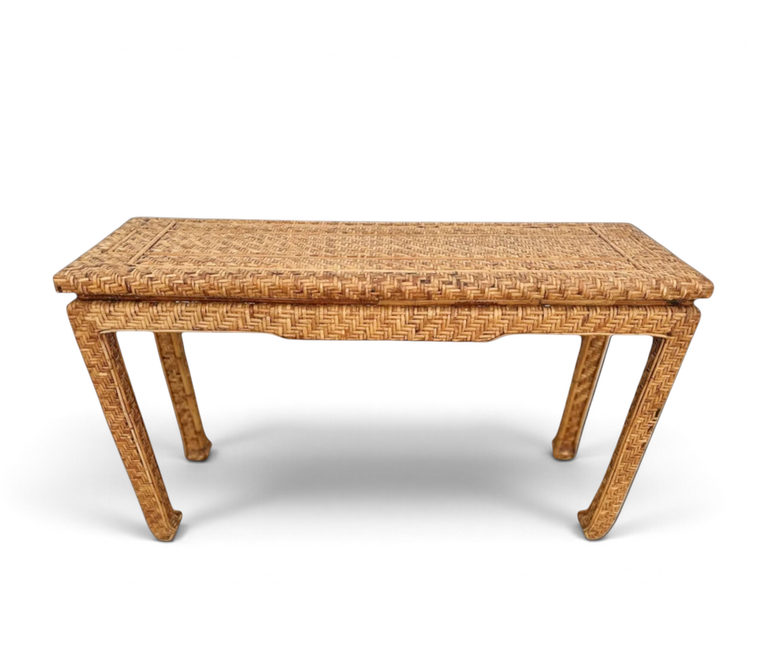 Vintage Rattan Console