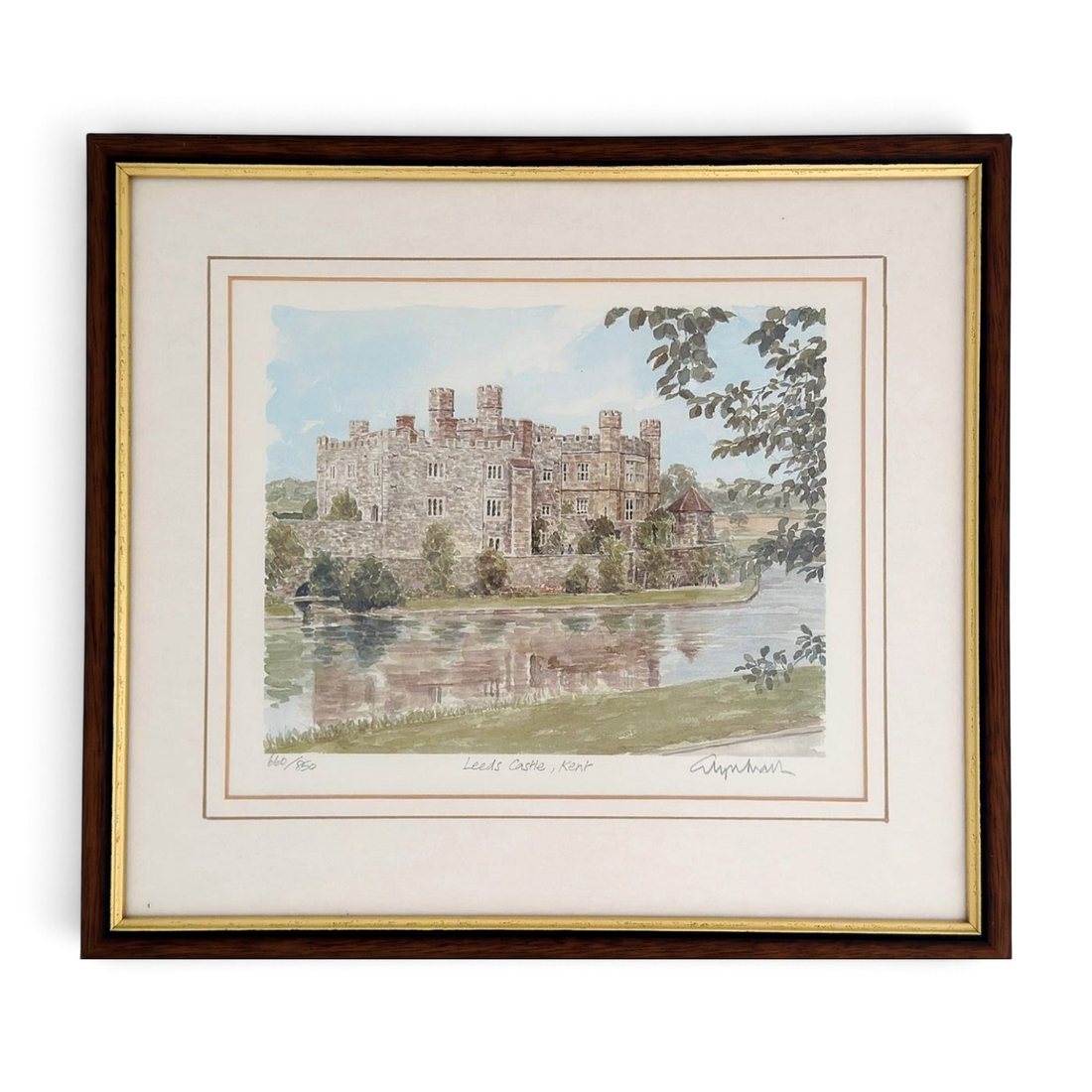 Vintage Signed Castle Prints