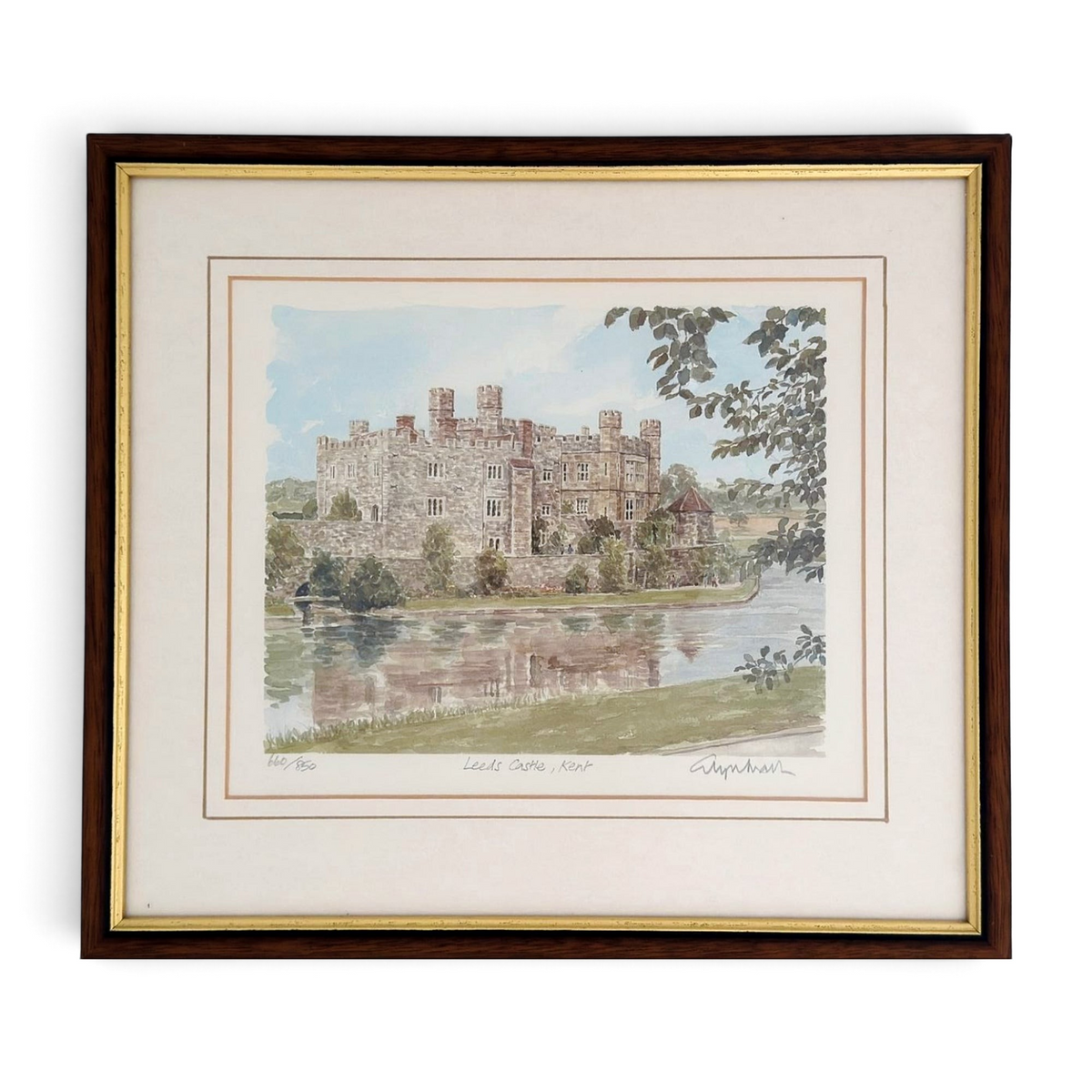 Vintage Signed Castle Prints