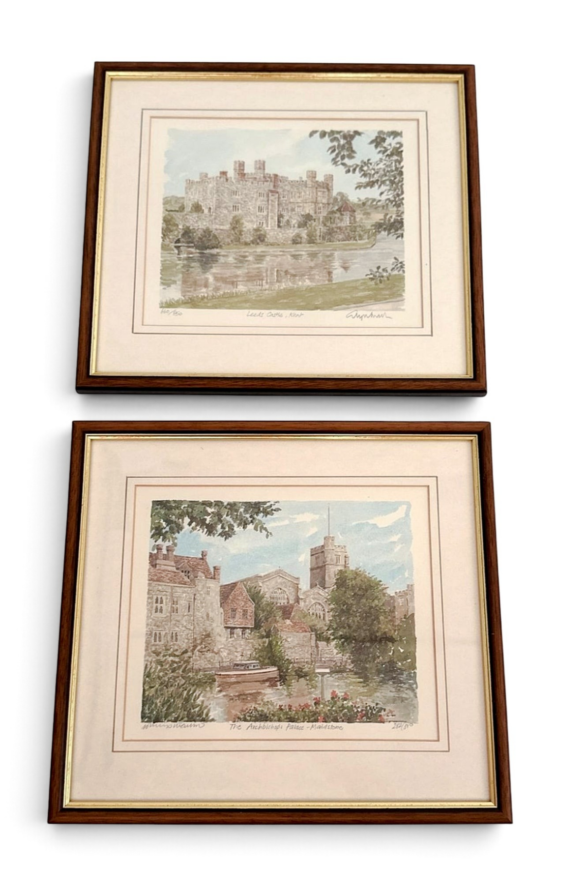 Vintage Signed Castle Prints