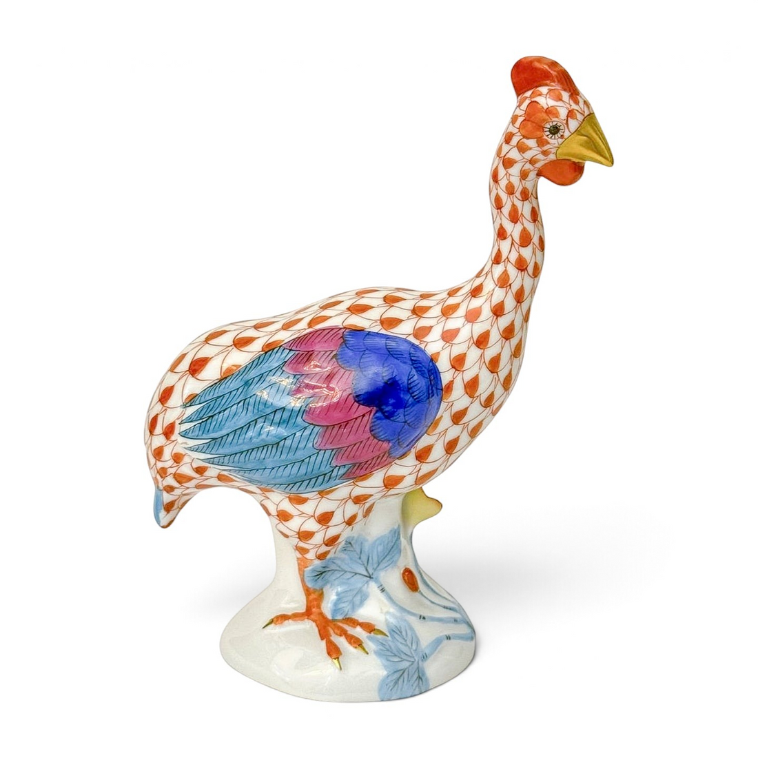 Herend Handpainted Guinea Fowl Figurine