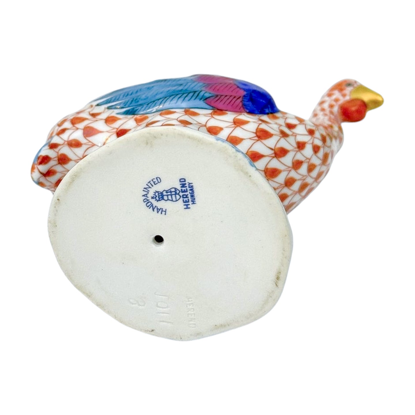 Herend Handpainted Guinea Fowl Figurine