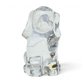 Orrefors Crystal Dog Figurine | Clear Swedish Art Glass