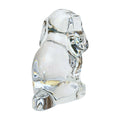 Orrefors Crystal Dog Figurine | Clear Swedish Art Glass