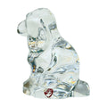 Orrefors Crystal Dog Figurine | Clear Swedish Art Glass