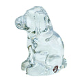 Orrefors Crystal Dog Figurine | Clear Swedish Art Glass