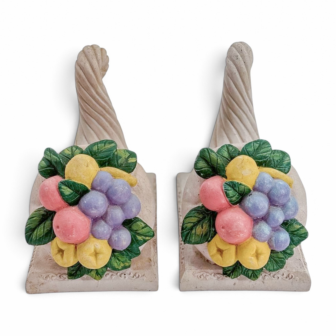 Vintage Cornucopia Bookends (Set of 2)