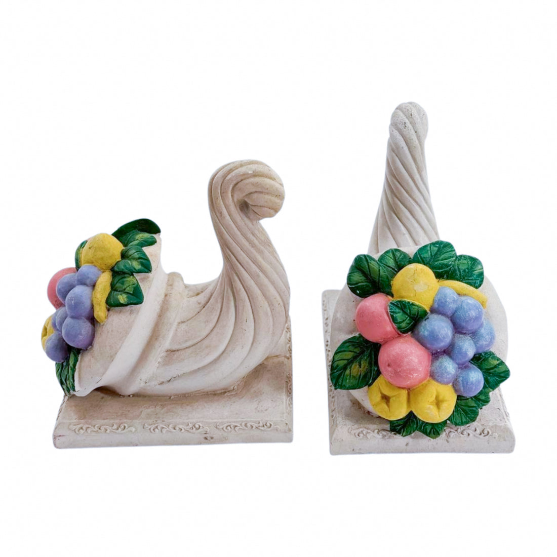 Vintage Cornucopia Bookends (Set of 2)