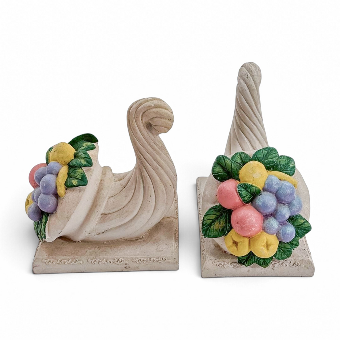 Vintage Cornucopia Bookends (Set of 2)