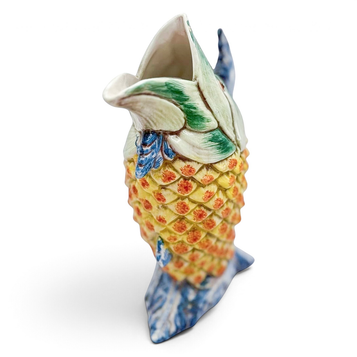 Vintage Majolica Fish Pitcher