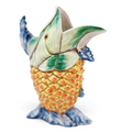 Vintage Majolica Fish Pitcher